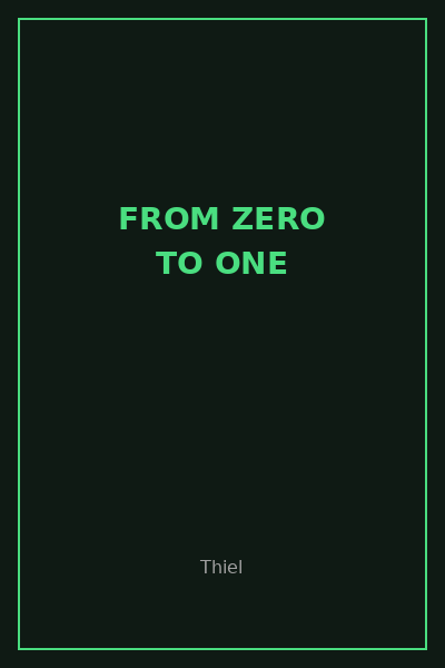 Portada: Zero to One